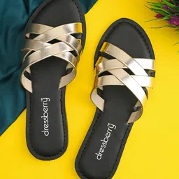 DressBerry Women Solid Round Toe One Toe Flats-37