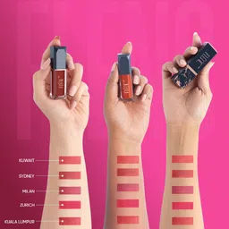 FLENC 2Pc Cryla Smudge-Proof Velvet Matte Liquid Lipstick- 5 ml Each -Kuala Lumpur- Sydney image 5
