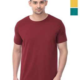 COLOR CAPITAL Unisex Pack Of 3 Cotton T-Shirts-image-37