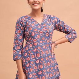 Rangun Floral Print Top-image-98
