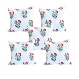 Pinkparot cotton12x12 inch cushion cover set of 5 pcs-image-91