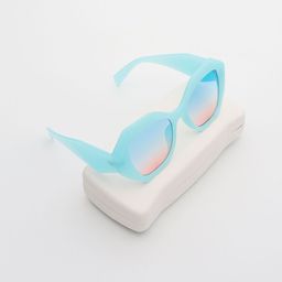 PELLE LUXUR Women Rectangle Sunglasses with UV Protected Lens PL25GS345-12