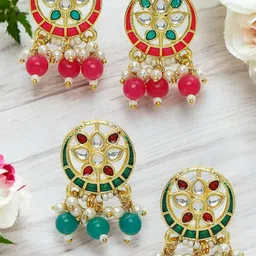 OOMPH Circular Studs Earrings-4