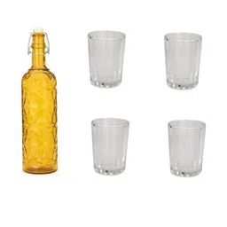 SOMIL Yellow Glass Airtight Can Bottle-picture-8