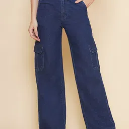 PUELLA Women High-Rise Easy Wash Cargos Trousers-picture-8