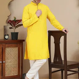 Jompers Geometric Embroidered Mandarin Collar Sequinned Straight Kurta With Pyjamas-picture-18