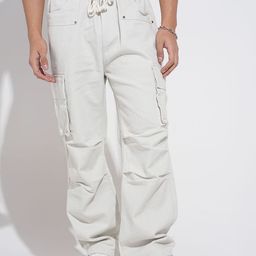 SHOWOFFFF Men Relaxed Mid-Rise Easy Wash Cotton Parachute Trouser-picture-33