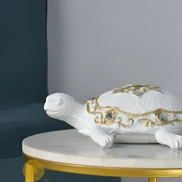 The Gharnish White Tortoise Vastu Birds And Animals Figurine Showpiece-image-14