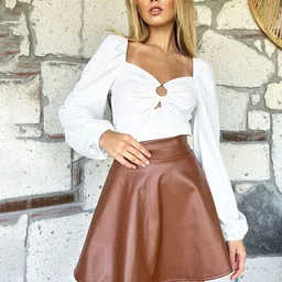 Trend Alacati stili A-Line Mini Skirt-24