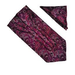 VOICI Men Printed Ascot Tie & Pocket Square-image-29