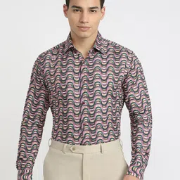 Raymond Printed Slim-Fit Semicutaway Formal Shirt-picture-45