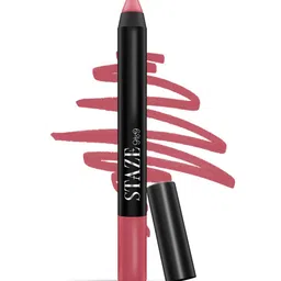 STAZE Pout On Matte Finish Smudgeproof Lip Crayon with Jojoba Oil - Dusty Rose 08-image-60