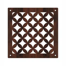RANDOM Brown Geometric Window Blinds image 3