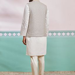 VASTRAMAY Men Regular Kurta with Trousers image 2
