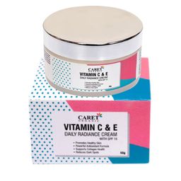 CARET ORGANIC Set Of 2 Vitamin C, E Daily Radiance Cream- 50g &  Aloevera Gel- 100g-6