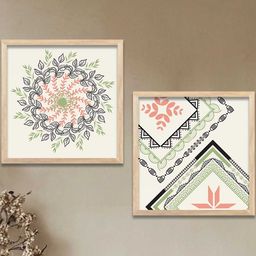 WALLLANE Set of 2 Abstract Wood Wall Art-image-49
