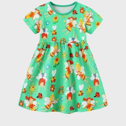 LULU & SKY Girls Printed Nightdress-48