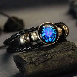 Japam Zodiac Cosmic Leather Multistrand Bracelet-36