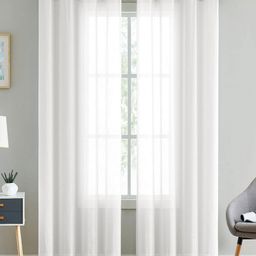 Aura White Set of 2 Window Curtain-image-91