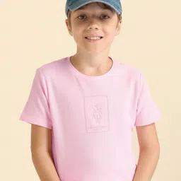 U.S. Polo Assn. Kids Boys Graphic Printed Round Neck Cotton Regular Fit T-shirt-image-97