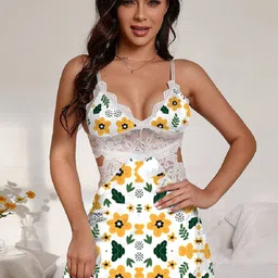 Softwrap Women Printed Shoulder Straps Baby Doll-image-73