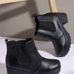 Faux Leather Chelsea Boots Comfortable Fit Perfect for Casual and Outdoor Wear Boots For Women-image-70