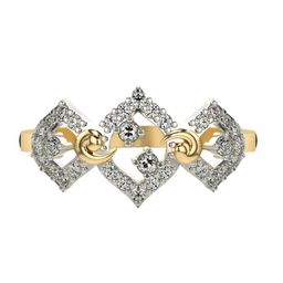 VALANOVA 18K Yellow Gold Plated Sterling Silver 0.28 Ct Certified Lab Grown Diamond Ring-image-70