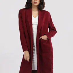CHKOKKO Women Solid Princess Coat-image-17
