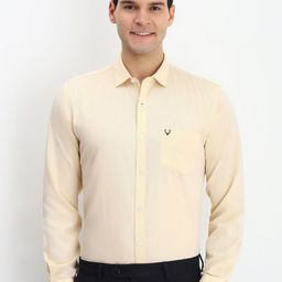 Allen Solly Men Spread Collar Solid Cotton Slim Fit Formal Shirt-image-87