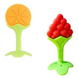 Kalra Magic Kids Pack of 2 Yellow & Green BPA-Free Fruit Shaper Small Teethers-picture-37