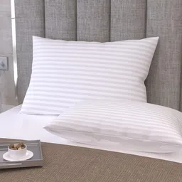 Aura White Fibre Filled Cotton Ultra Soft Sleep Pillow-picture-9