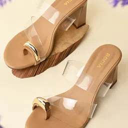 Rocia Party Block Sandals with Bows-44