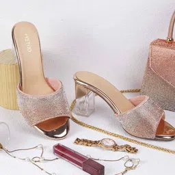 Metro Embellished Block Mules-5