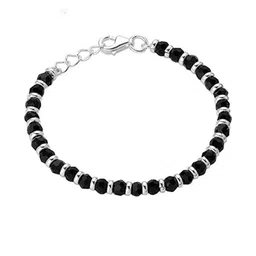 Inites Unisex Kids Brass Crystals Handcrafted Silver-Plated Wraparound Bracelet-picture-16