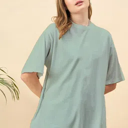 PockMAN Drop-Shoulder Sleeves Bio Finish Cotton Oversized T-shirt-picture-10