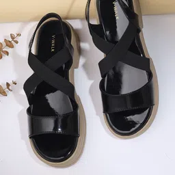 V-WALK Women Open Toe Flats-0