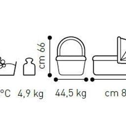 generic Brevi Soft Carrycot for Presto Stroller, 769-087 Blue, 76x32 Cm, with Ventilation Window. image 3