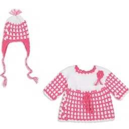 deva creation Pink Wool Jumper Dress-picture-41