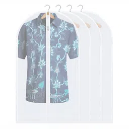 Panchhi Store Transparent 4 Pieces Reusable Suit Organiser-13