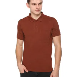 Colors and Blends Men Solid Polo Collar Cotton T-shirt-image-95