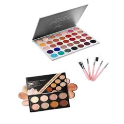 skrynnzer Set Of 7 Contour Palette With Eyeshadow Palette & Makeup Brushes-27