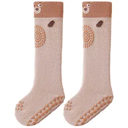 SYGA Kids Cotton Patterned Above Knee Length Socks-18