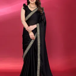 Panzora Embroidered Poly Georgette Saree-picture-16