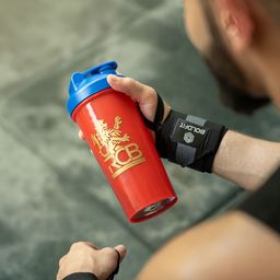BOLDFIT Red & Blue RCB Printed BPA Free Shaker Water Bottle 700ml image 4