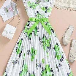 BAESD Girls Floral Printed Fit & Flare Dress-picture-39
