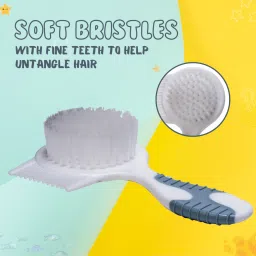 adore Basics Twinz 2 in 1 Baby Brush & Comb Set -BPA Free- Ergonomic Design image 3