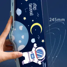 bafli Button Operated Multi-Layer Multi-Functional Magnetic Pencil Box for Kids with Automatic Buttons Art Plastic Pencil Box image 3