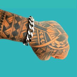Dynamic Retail Global Men Stainless Steel Silver-Plated Link Bracelet-image-41