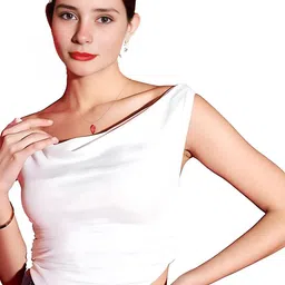 VOGARD Women Stretchable Sleeveless Crop Top-image-68