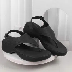 Metro Women Colourblocked T-Strap Flats-64